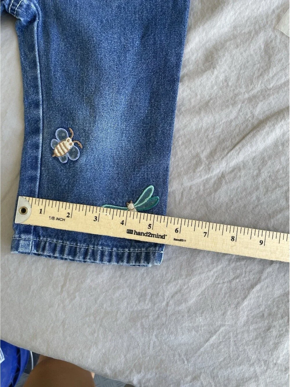 Vintage Old Navy Toddler Jeans Size 3T Embroidered